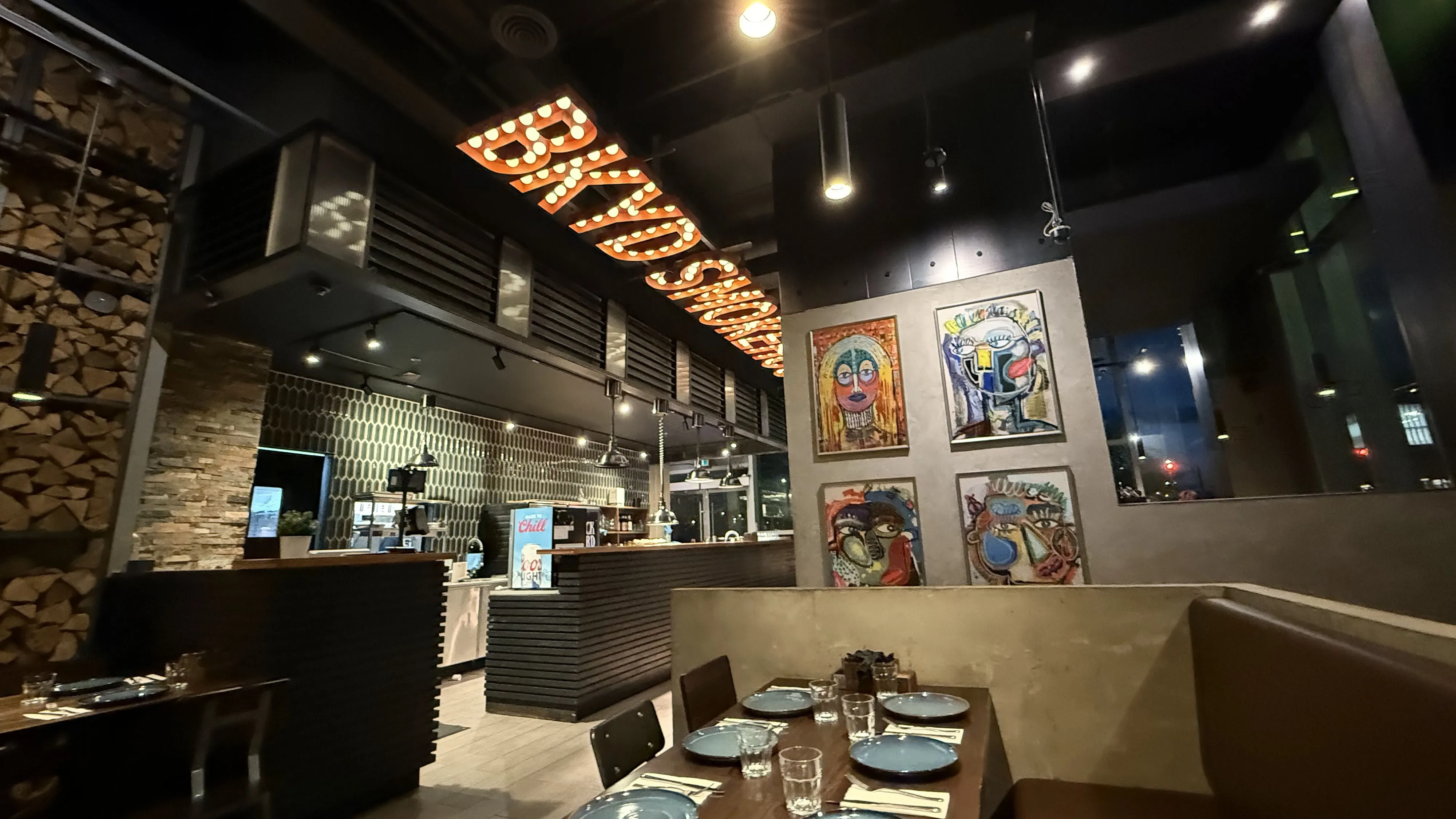 Interior of Backyard Smokehouse Mississauga near Square One Shopping Centre